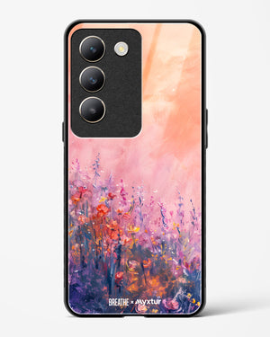 Brushed Flowers [BREATHE] Glass Case Phone Cover (Vivo)