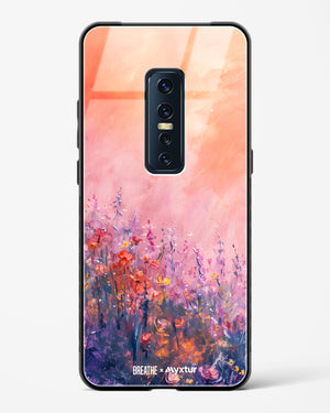 Brushed Flowers [BREATHE] Glass Case Phone Cover (Vivo)