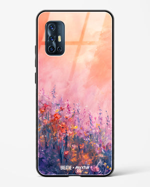 Brushed Flowers [BREATHE] Glass Case Phone Cover (Vivo)