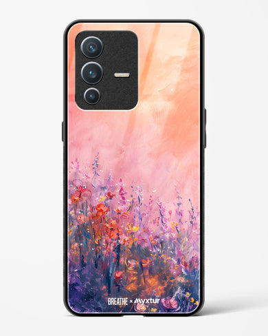 Brushed Flowers [BREATHE] Glass Case Phone Cover (Vivo)