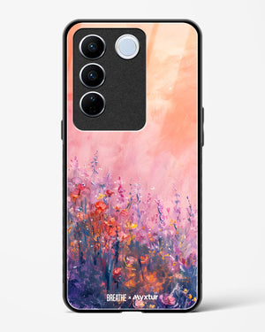 Brushed Flowers [BREATHE] Glass Case Phone Cover (Vivo)