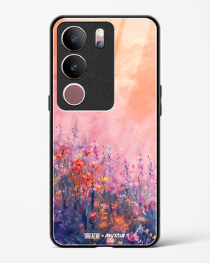Brushed Flowers [BREATHE] Glass Case Phone Cover (Vivo)