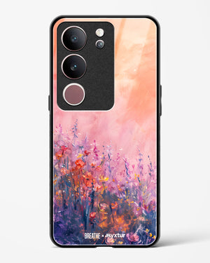 Brushed Flowers [BREATHE] Glass Case Phone Cover (Vivo)