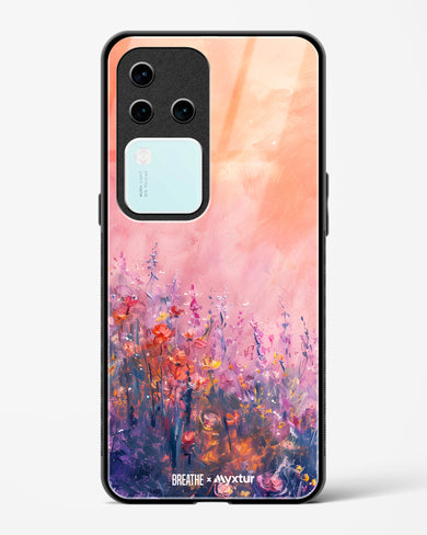 Brushed Flowers [BREATHE] Glass Case Phone Cover (Vivo)