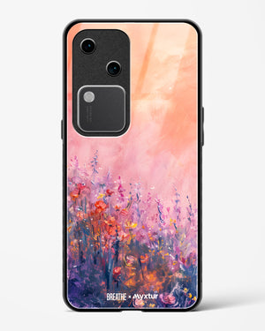 Brushed Flowers [BREATHE] Glass Case Phone Cover (Vivo)