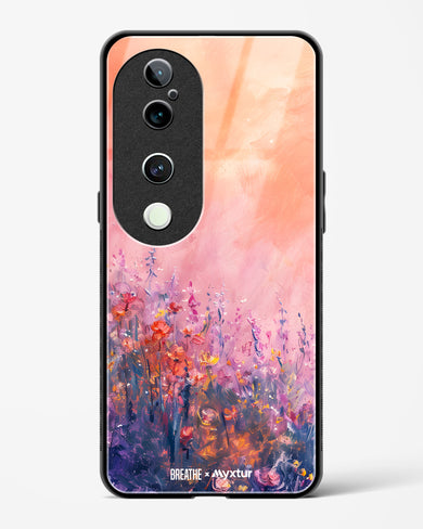 Brushed Flowers [BREATHE] Glass Case Phone Cover (Vivo)