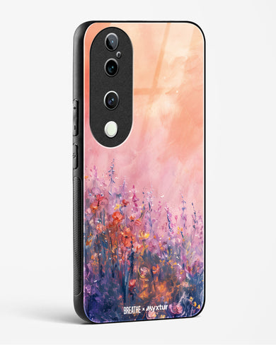 Brushed Flowers [BREATHE] Glass Case Phone Cover (Vivo)