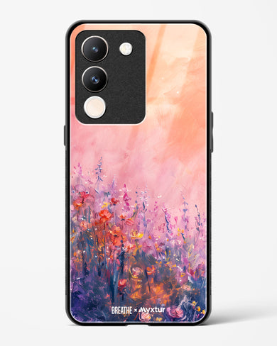 Brushed Flowers [BREATHE] Glass Case Phone Cover (Vivo)