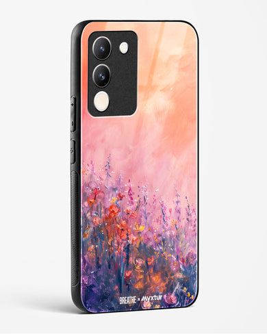 Brushed Flowers [BREATHE] Glass Case Phone Cover (Vivo)