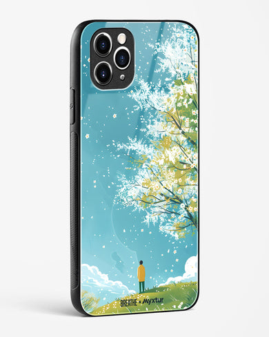 Cherry Blossom Crusade [BREATHE] Glass Case Phone Cover (Apple)