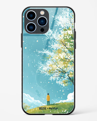 Cherry Blossom Crusade [BREATHE] Glass Case Phone Cover (Apple)