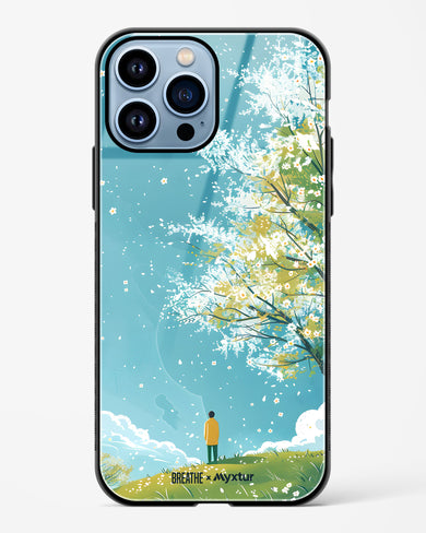 Cherry Blossom Crusade [BREATHE] Glass Case Phone Cover (Apple)