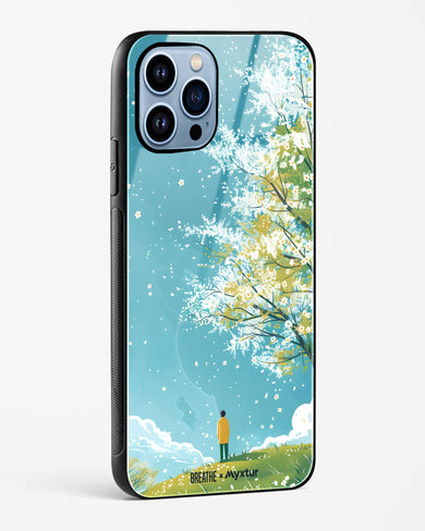 Cherry Blossom Crusade [BREATHE] Glass Case Phone Cover (Apple)