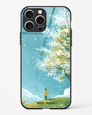 Cherry Blossom Crusade [BREATHE] Glass Case Phone Cover (Apple)