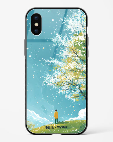 Cherry Blossom Crusade [BREATHE] Glass Case Phone Cover (Apple)