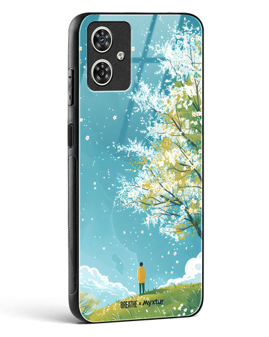 Cherry Blossom Crusade [BREATHE] Glass Case Phone Cover (Motorola)