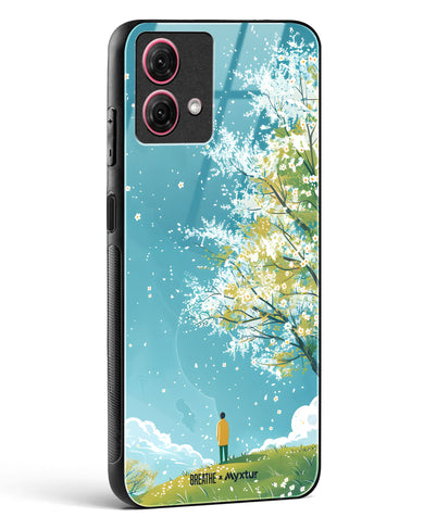 Cherry Blossom Crusade [BREATHE] Glass Case Phone Cover (Motorola)