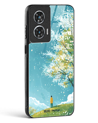 Cherry Blossom Crusade [BREATHE] Glass Case Phone Cover (Motorola)