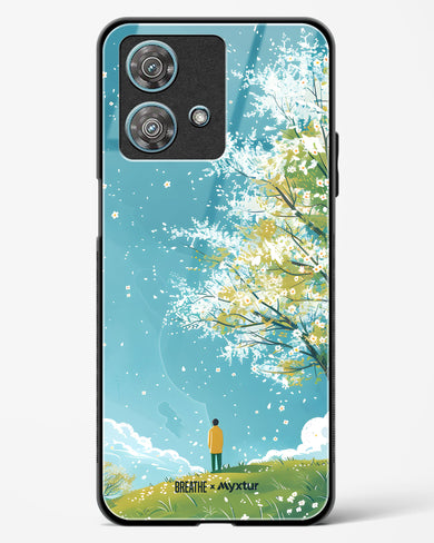 Cherry Blossom Crusade [BREATHE] Glass Case Phone Cover (Motorola)