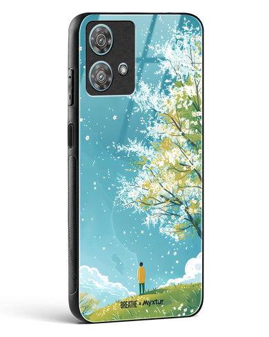 Cherry Blossom Crusade [BREATHE] Glass Case Phone Cover (Motorola)