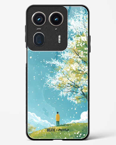 Cherry Blossom Crusade [BREATHE] Glass Case Phone Cover (Motorola)