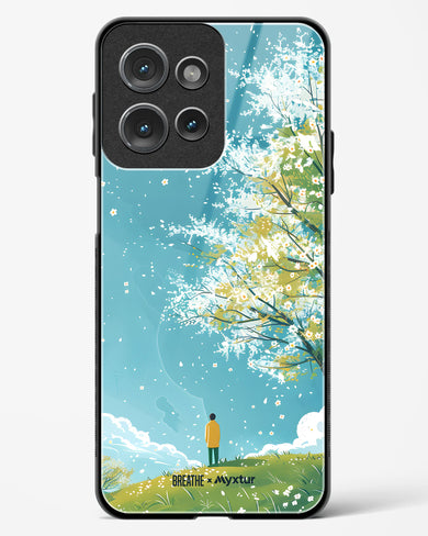 Cherry Blossom Crusade [BREATHE] Glass Case Phone Cover (Motorola)