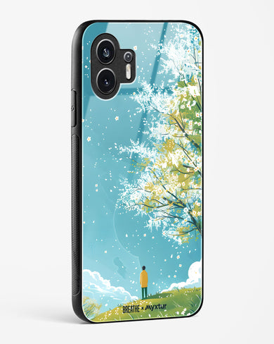 Cherry Blossom Crusade [BREATHE] Glass Case Phone Cover (Nothing)