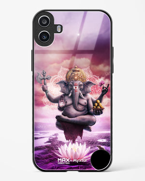 Divine Ganesha Grace [MaxCreation] Glass Case Phone Cover (Nothing)