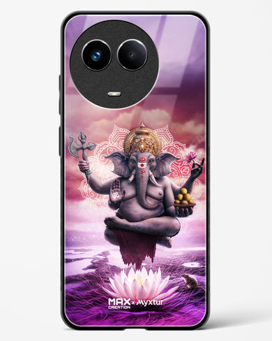 Divine Ganesha Grace [MaxCreation] Glass Case Phone Cover (Realme)