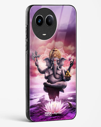 Divine Ganesha Grace [MaxCreation] Glass Case Phone Cover (Realme)