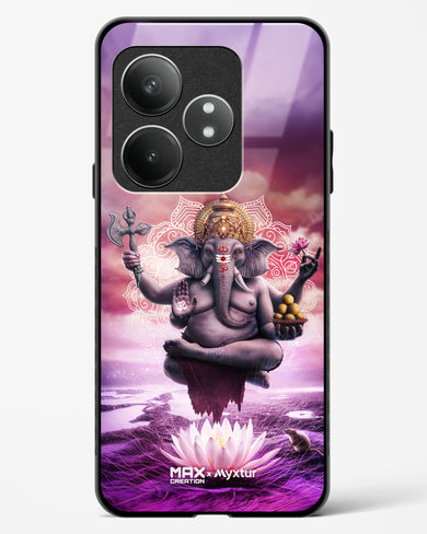 Divine Ganesha Grace [MaxCreation] Glass Case Phone Cover (Realme)