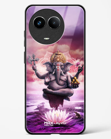 Divine Ganesha Grace [MaxCreation] Glass Case Phone Cover (Realme)