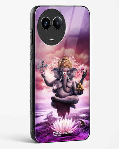 Divine Ganesha Grace [MaxCreation] Glass Case Phone Cover (Realme)