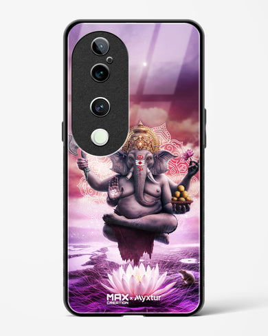 Divine Ganesha Grace [MaxCreation] Glass Case Phone Cover (Vivo)