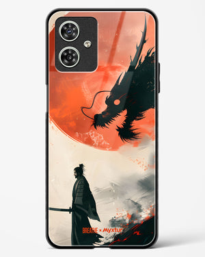 Dragon Samurai [BREATHE] Glass Case Phone Cover (Motorola)