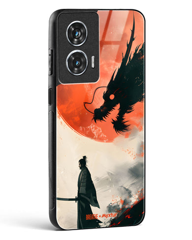 Dragon Samurai [BREATHE] Glass Case Phone Cover (Motorola)