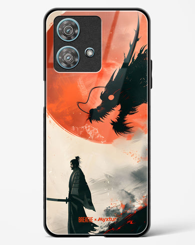 Dragon Samurai [BREATHE] Glass Case Phone Cover (Motorola)