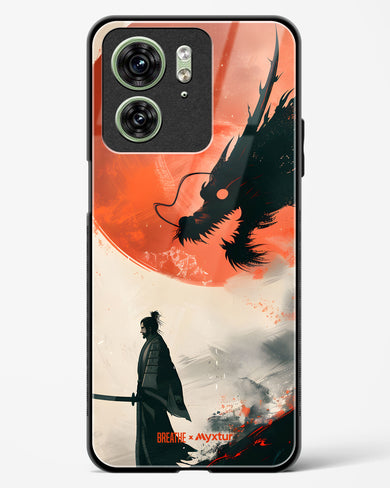 Dragon Samurai [BREATHE] Glass Case Phone Cover (Motorola)