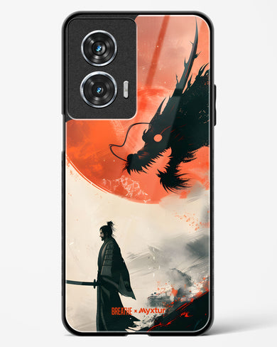 Dragon Samurai [BREATHE] Glass Case Phone Cover (Motorola)