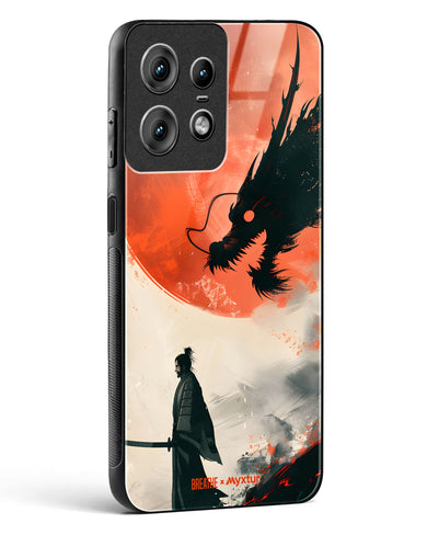 Dragon Samurai [BREATHE] Glass Case Phone Cover (Motorola)