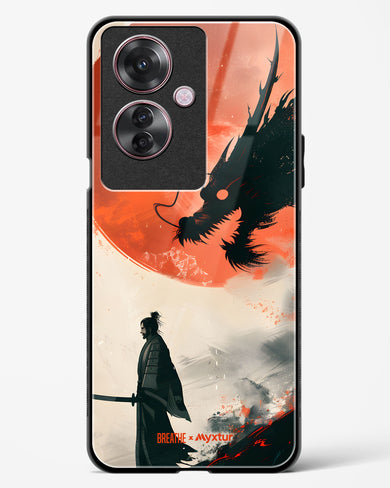 Dragon Samurai [BREATHE] Glass Case Phone Cover (Oppo)