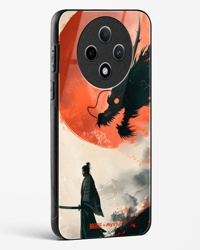 Dragon Samurai [BREATHE] Glass Case Phone Cover (Oppo)