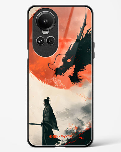 Dragon Samurai [BREATHE] Glass Case Phone Cover (Oppo)