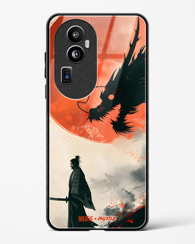 Dragon Samurai [BREATHE] Glass Case Phone Cover (Oppo)