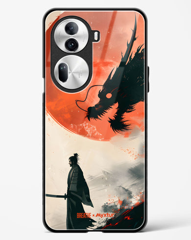 Dragon Samurai [BREATHE] Glass Case Phone Cover (Oppo)