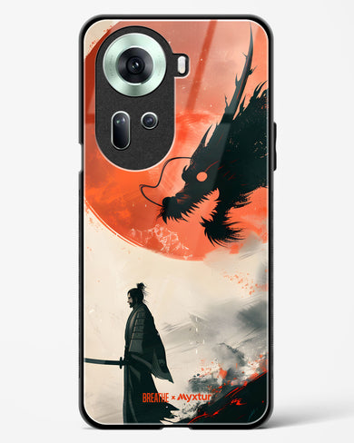 Dragon Samurai [BREATHE] Glass Case Phone Cover (Oppo)