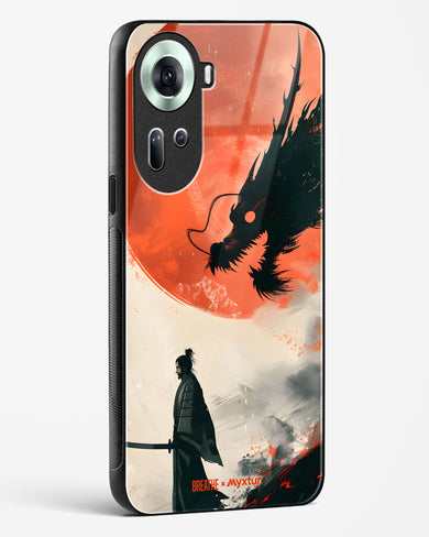 Dragon Samurai [BREATHE] Glass Case Phone Cover (Oppo)