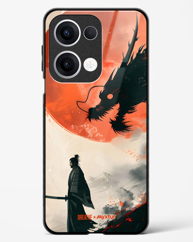Dragon Samurai [BREATHE] Glass Case Phone Cover (Oppo)