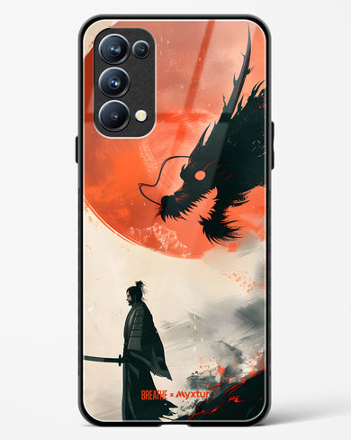 Dragon Samurai [BREATHE] Glass Case Phone Cover (Oppo)