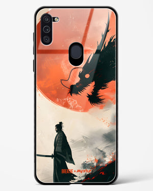 Dragon Samurai [BREATHE] Glass Case Phone Cover (Samsung)